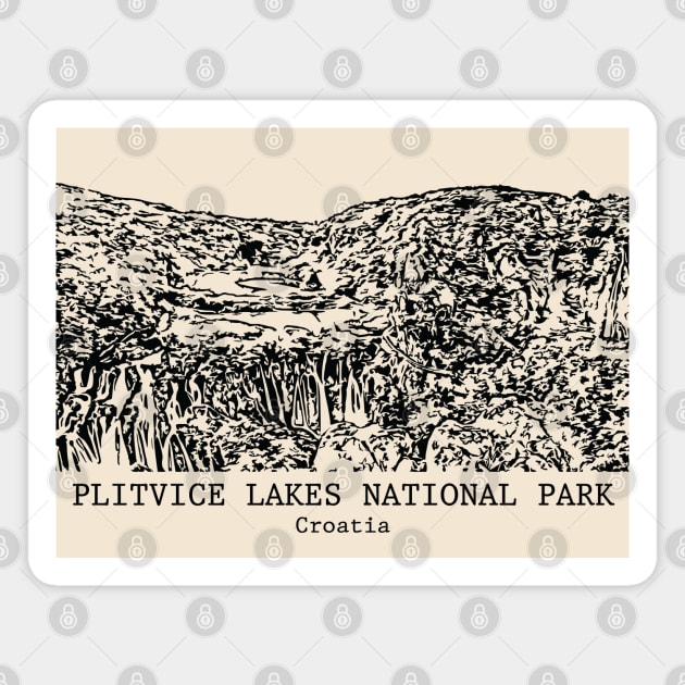 Plitvice Lakes National Park - Croatia Magnet by Lakeric
